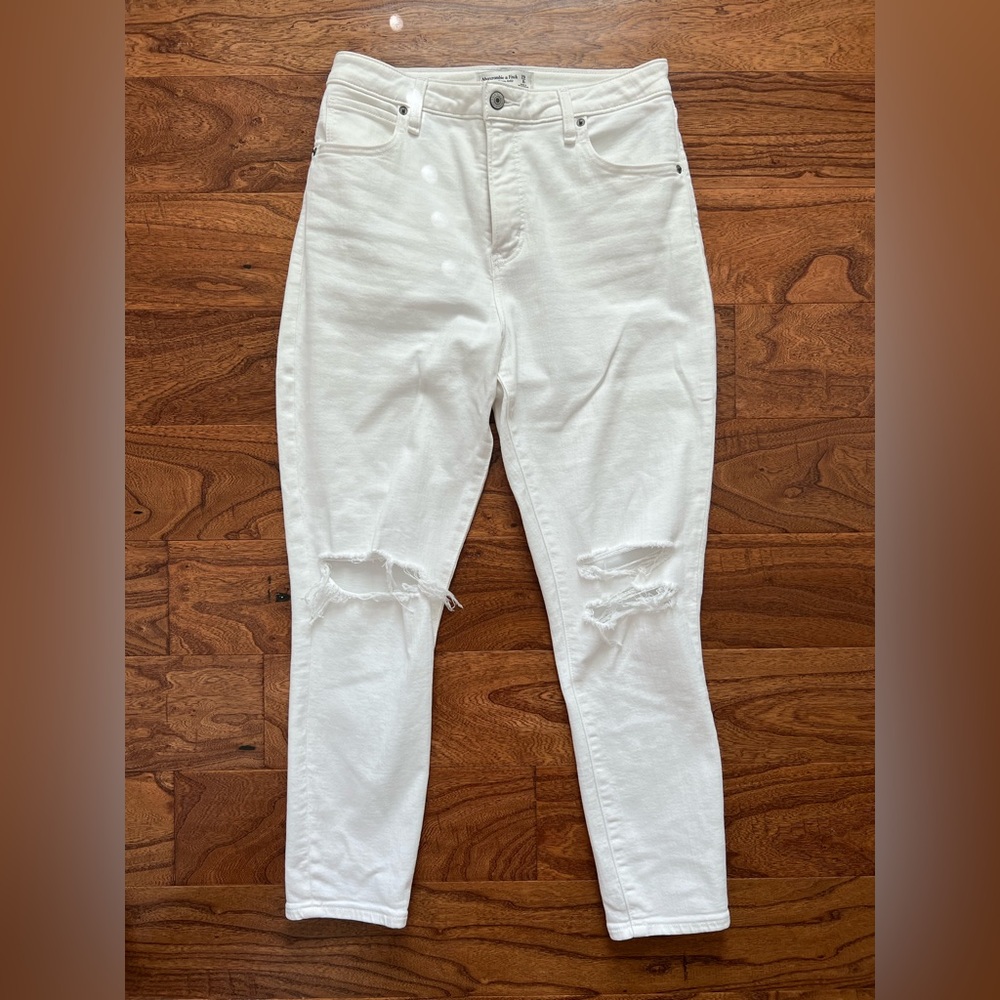 Abercrombie curve love high rise super skinny ankle jeans